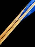 70/75 test arrow blue feather