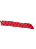 Red barred full length feather