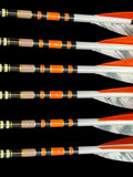 Orange and black cresting