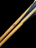 55/60 test arrow black feathers