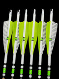 Arrows with feathers