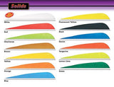 4" Parabolic Solid Color Feathers